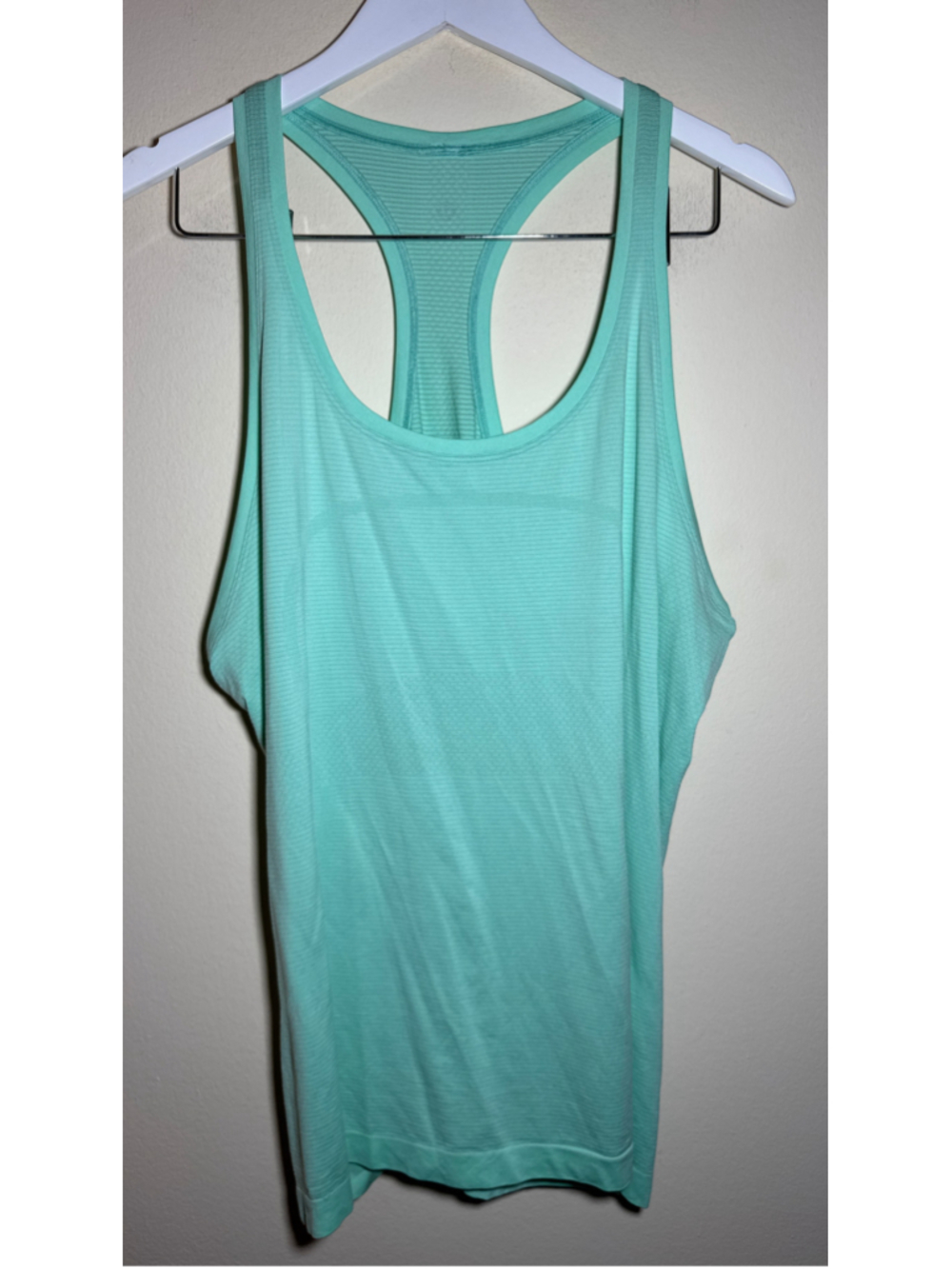 Lululemon Tank Top Size 16 Green Racerback Athletic Shirt